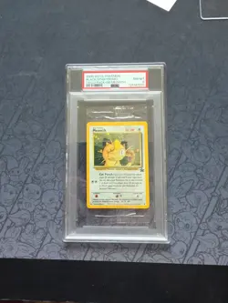 Pokemon: Meowth #10 Gameboy Celio Pack Black Star Promo 2000 WOTC -PSA 8 LOW POP - Image 1