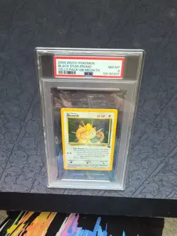 Pokemon: Meowth #10 Gameboy Celio Pack Black Star Promo 2000 WOTC -PSA 8 LOW POP - Image 4
