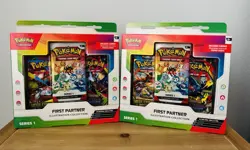 Pokemon First Partner Illustration Collection Series 1 Box New Lot of 2 IN HAND! - Image 1