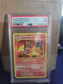 Charizard 11/108 2016 XY Evolutions Holo Rare Pokemon PSA 7 - Image 1