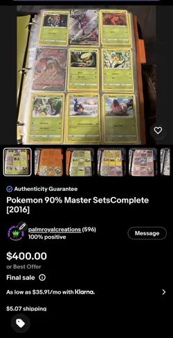 Custom Bundle Pokemon Master Set Complete [2016] - Image 1