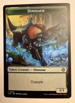 MTG - Elephant Dinosaur Double-Sided Token - Lost Caverns of Ixalan - Image 2