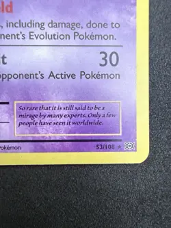 MEW 53/108 HOLO RARE EVOLUTIONS POKEMON NEAR MINT - Image 3