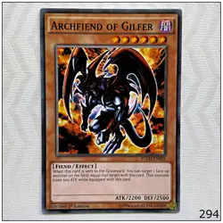 Archfiend of Gilfer - YGLD-ENB05 - Common 1st Edition Yugioh - Image 1