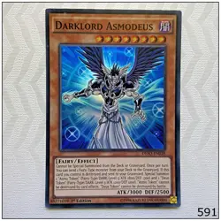 Darklord Asmodeus - DESO-EN038 - Super Rare 1st Edition Yugioh - Image 1