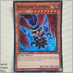 Darklord Superbia - DESO-EN039 - Super Rare 1st Edition Yugioh - Image 1