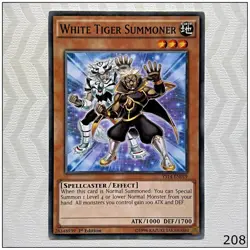 White Tiger Summoner - YS14-EN019 - Common 1st Edition Yugioh - Image 1