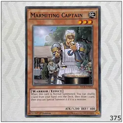Marmiting Captain - SECE-EN043 - Common 1st Edition Yugioh - Image 1