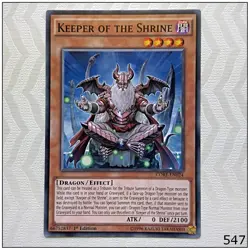 Keeper of the Shrine - CORE-EN024 - Common 1st Edition Yugioh - Image 1