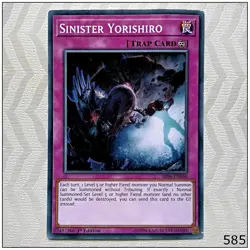 Sinister Yorishiro - SR06-EN040 - Common 1st Edition Yugioh - Image 1