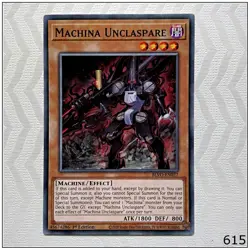 Machina Unclaspare - BLVO-EN027 - Common 1st Edition Yugioh - Image 1