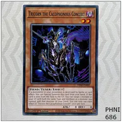 Tricorn the Cacophonous Concert - PHNI-EN087 - Common 1st Edition Yugioh - Image 1