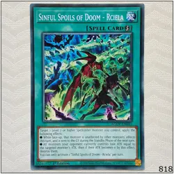 Sinful Spoils of Doom - Rciela - AGOV-EN055 - Common 1st Edition Yugioh - Image 1