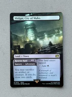 Midgar, City of Mako #313 Borderless FOIL - MTG Final Fantasy FIN - NM / Mint - Image 1