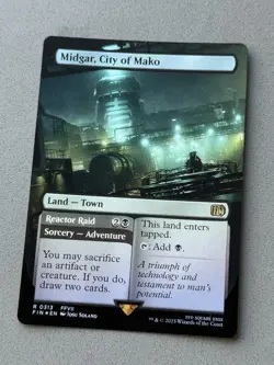 Midgar, City of Mako #313 Borderless FOIL - MTG Final Fantasy FIN - NM / Mint - Image 3