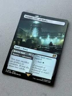 Midgar, City of Mako #313 Borderless FOIL - MTG Final Fantasy FIN - NM / Mint - Image 4
