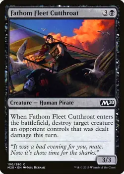 X 1 Fathom Fleet Cutthroat NM M20 100 MTG Magic The Gathering - Image 1