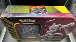Pokemon TCG: Mewtwo & Mew GX Tag Team Power Partnership Tin Factory Sealed - Image 5