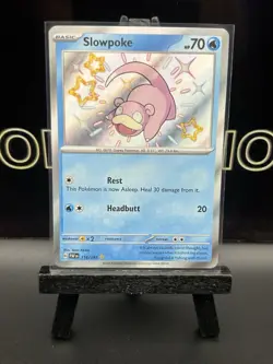 Slowpoke - 116/091 - Baby Shiny Holo Rare Paldean Fates Pokemon TCG 2024 NM - Image 2