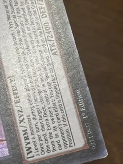 Number 24: Dragulas the Vampiric Dragon DRL3-EN022 1st Edition Secret Rare LP - Image 3