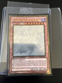 Gorz the Emissary of Darkness GLD5-EN024 Ghost/Gold Rare LP Limited Ed Yu-Gi-Oh - Image 1