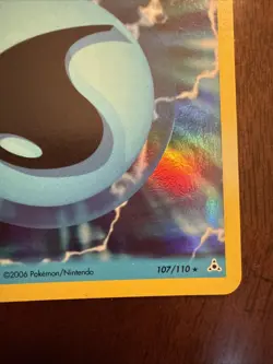 Pokemon TCG Water Energy Card EX Holon Phantoms 107 Holo Rare NM - Image 4