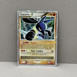 Pokemon Lucario LV.X DP12 SVP Black Star Promo Holo 2007 Nintendo TCG Card - Image 1