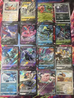 Pokemon 16 Card Lot nm V Max Mega SR Amazing Ex HOLO Rare Hits Only R36 - Image 1