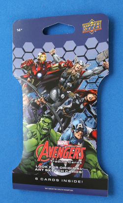 UPPER DECK MARVEL AVENGERS TRADING CARDS 1 SLEEVED PACK SEALED - Image 1