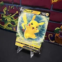 Pokemon Card Pikachu V SWSH198 Promo Sword & Shield Promo Card NM - Image 3