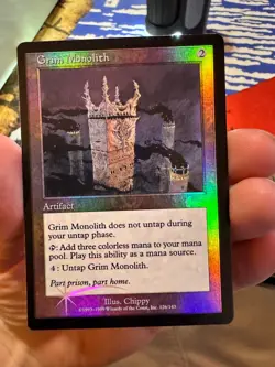 Grim Monolith Urza's Legacy Foil LP No Clouding Reserved List Vintage Commander - Image 1