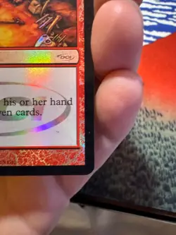 MTG Foil Wheel of Fortune EX/LP Judge Promo Reserved List Commander - Image 2