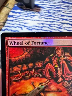 MTG Foil Wheel of Fortune EX/LP Judge Promo Reserved List Commander - Image 4