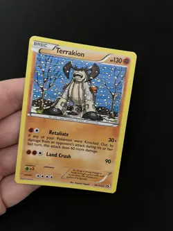 Terrakion 84/113 MINT/NM Pokemon Cards Legendary Treasures Holo Rare - Image 1