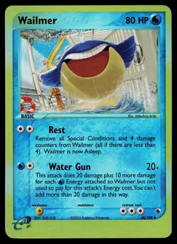 Pokemon Card - Wailmer Ruby & Sapphire 48/109 Reverse Holo Uncommon - Image 1