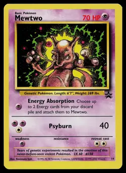 Pokemon Card - Mewtwo Wizards Black Star Promos 14 Promo - Image 1