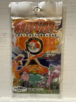 Pokemon 1996 Japanese Base Set Booster Pack, 291 Yen-Factory Sealed-Vintage - Image 1