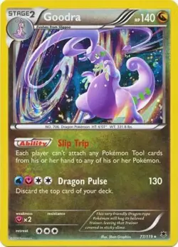 Moderately Played Goodra - 77/119 - Cosmos Holo Promo Pokemon Blister Exclusives - Image 1
