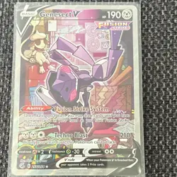 Pokemon Genesect V 255/264 Fusion Strike Ultra Rare Full Art Holo Card English - Image 3