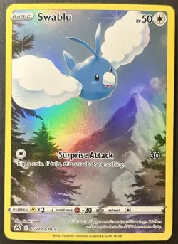 Pokemon TCG: Crown Zenith Galarian Gallery - Swablu GG27/GG70 - NM/M - Image 1
