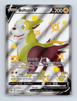 Boltund V SWSH085 Holo Promo Sword & Shield Promo Pokemon Holo Near Mint - Image 1