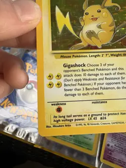 Pokemon TCG Raichu Fossil 14/62 Holo 1999-2000 Wizards RARE - Image 4
