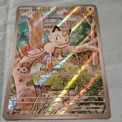 Pokemon Meowth 106/094 – Phantasmal Flames – English IR (Illustration Rare) - Image 1