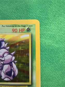 1999 POKEMON TCG BASE SET 11/102 NIDOKING UNLIMITED HOLO RARE [MP] - Image 4