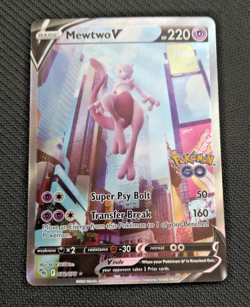 Pokemon Mewtwo V 072/078 GO Ultra Rare Full Art Holo - Review photos please - Image 1