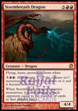 Stormbreath Dragon 1x FOIL THS MTG Theros Mythic MINT red - Image 1