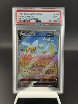 Beedrill V Alt Art PSA 9 Mint 161/189 Pokemon Sword & Shield Astral Radiance - Image 1