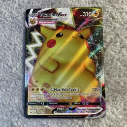 2020 POKEMON SWORD & SHIELD VIVID VOLTAGE 044 FULL ART/PIKACHU VMAX - Image 1