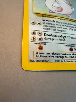 Chansey 3/102 Holo #3 Rare Base Set Unlimited Pokemon TCG - Moderately Played MP - Image 2