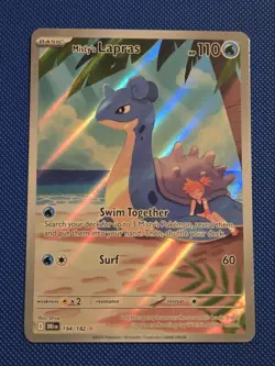 Pokemon TCG Misty's Lapras Destined Rivals 194/182 Ungraded/NM - Image 1